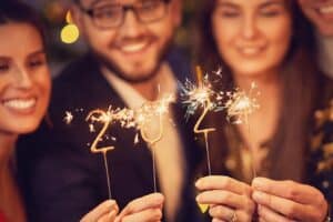Two Beautiful couples celebreating New years in Charleston SC