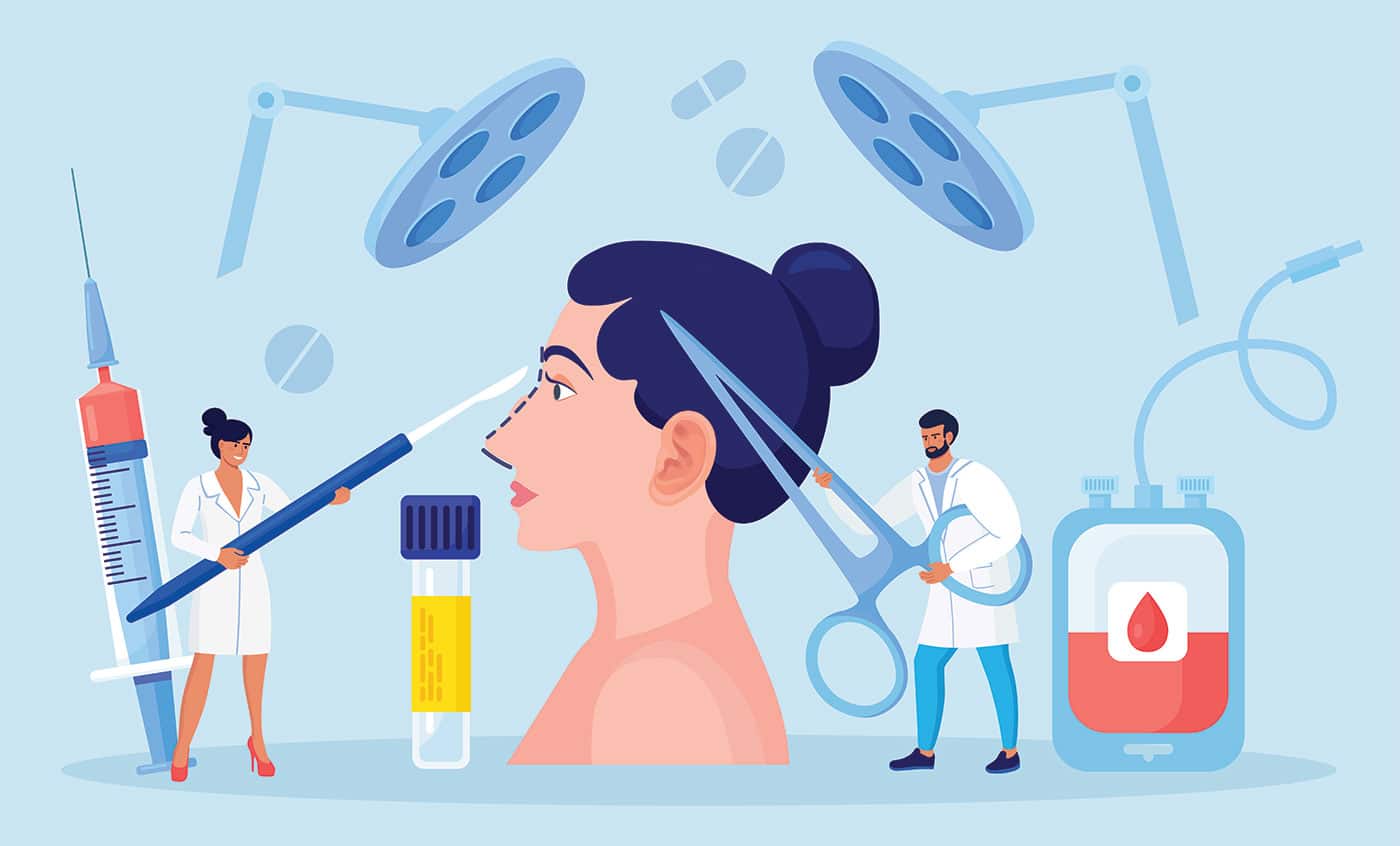 Illustrationb of The Origin and Evolution of Facial Plastic Surgery